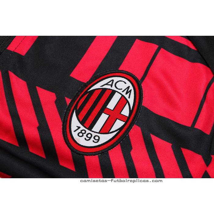 Chaqueta del AC Milan 2022-2023 Rojo y Negro